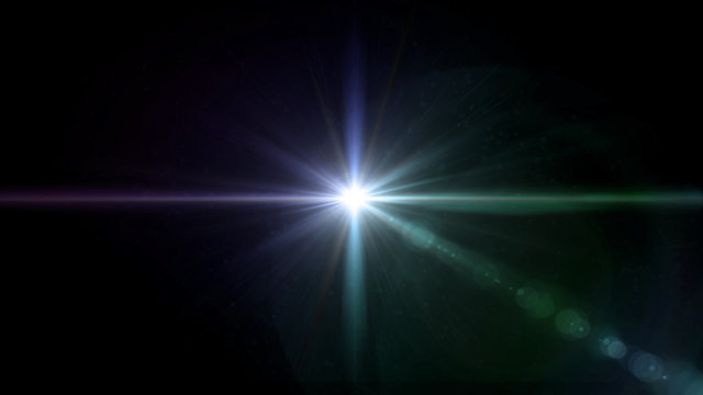 twinkle light star lens flare center