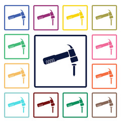 Fototapeta premium Hammer icon