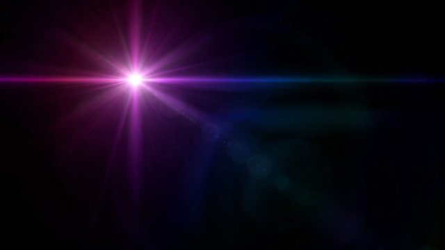 twinkle star lens flare purple