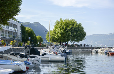 Port du bourget du lac près d'Aix les bains, Savoie