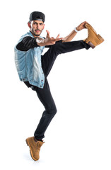 Man dancing street dance