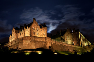 Edinburgh Castle at night 