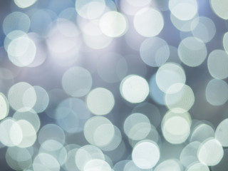 abstract background with cold tone blue bokeh defocused