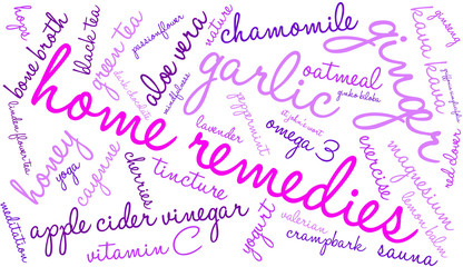 Home Remedies Word Cloud