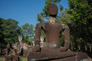 Impressive Buddha Statue at Kamphaeng Phet Historical Park
