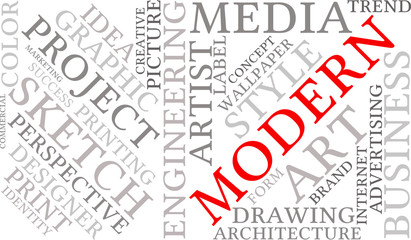 Modern Business Word Cloud