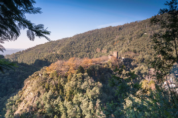 Lousa castle during a sunny day