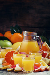 Citrus juice from oranges, tangerines, grapefruits, lemons, appl