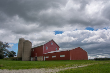 Midwest Farm and a Rural Landscape