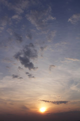 Clouds on the blue sky