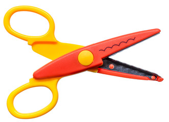 Colored zigzag scissors