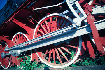 Steam locomotive detail