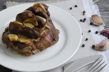 Pork in honey and soy sauce