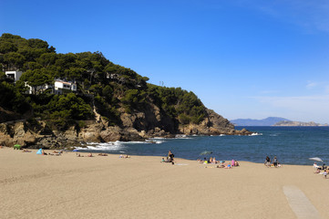 Fototapeta na wymiar Beach of Sa Riera in Begur, Girona province, Spain