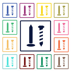 Nail and a screw icon