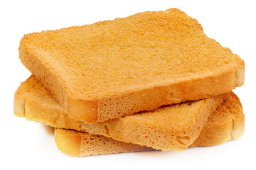 rusk a white background