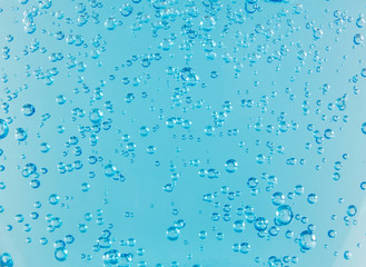 blue water bubbles texture close up macro
