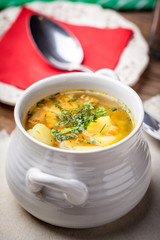 Buckwheat soup.