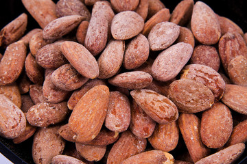 almonds on bowl