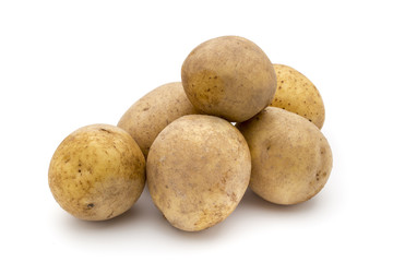 Fototapeta premium Potato isolated on white background close up.