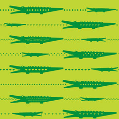 Crocodile seamless pattern