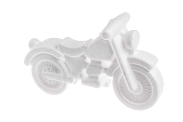 white model of styrofoam