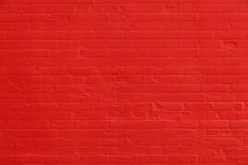 Photo sur Aluminium Mur de briques Fond de texture de mur de brique rouge
