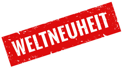 weltneuheit Stempel rot 