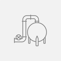 Factory line icon.