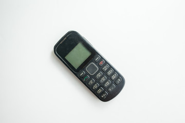 Simple cellphone isolated on white background
