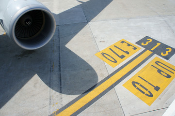 plane on the tarmac