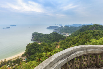 seascape of Halong Bay, Vietnam