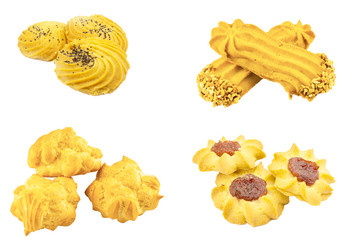 Different kinds of tasty cookies