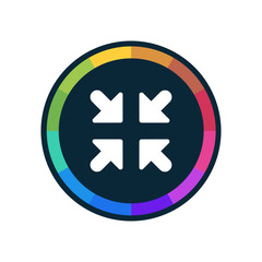 Obraz premium Colorful Web-Button