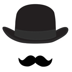 Hat and mustache