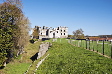 Fototapeta na wymiar Ruins of medieval Bidache Castle in Basque country