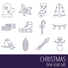 Christmas icon set