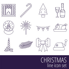 Christmas icon set