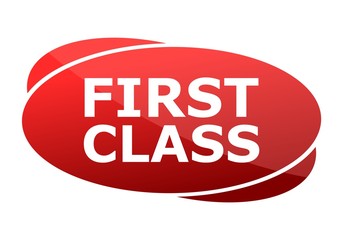 First Class red sign