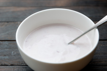 ブルーベリー味のヨーグルト