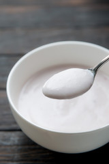 ブルーベリー味のヨーグルト