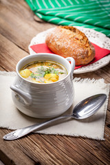 Buckwheat soup.