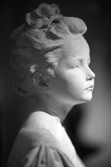 Beautiful statue of young girl
