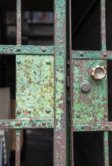 Close up of rusty lock