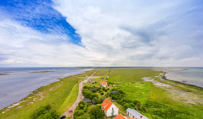 Aussicht vom Leuchtturm Långe Jan auf Öland, Schweden