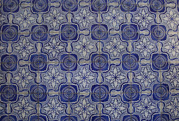 Detail of some typical portuguese tiles