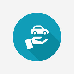 Car insurance, repair, rent and sale icon