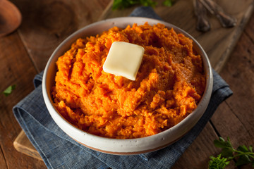 Organic Homemade Mashed Sweet Potatoes