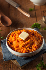 Organic Homemade Mashed Sweet Potatoes