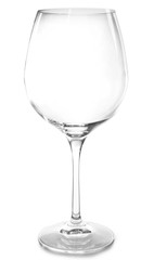 Empty glass isolated on white background